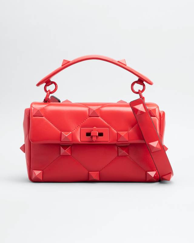 Roman Stud Quilted Lambskin Shoulder Bag